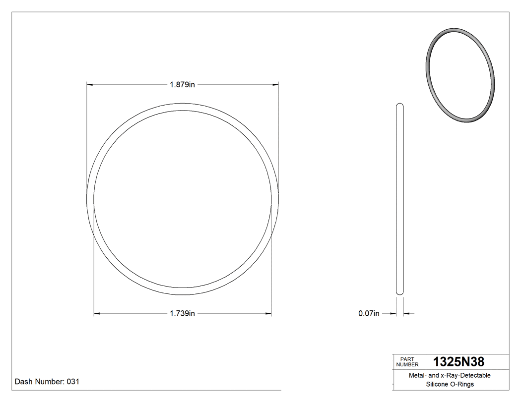 Technical drawing - 1325N38